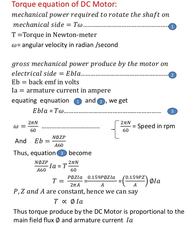 Mechanical Power Equation Talkchannels Electric Dc Motors Principle Of Operation Types Electrical Transmission Power Through Belts Mechanical Engineering